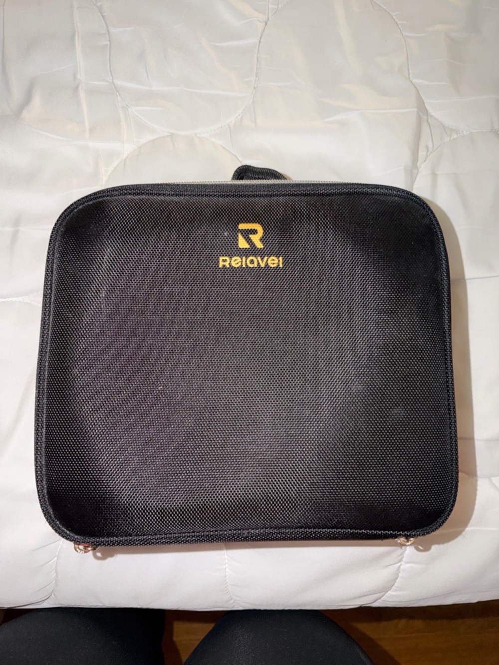 Black Travel Electronics Organizer Pouch